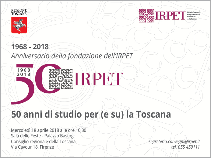 50 anni Irpet 50 anni Irpet