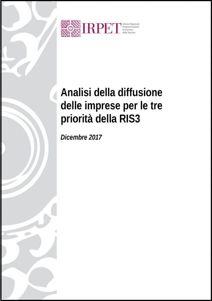 Copertina 1c_Analisi della diffusione delle imprese per le tre priorità della RIS3