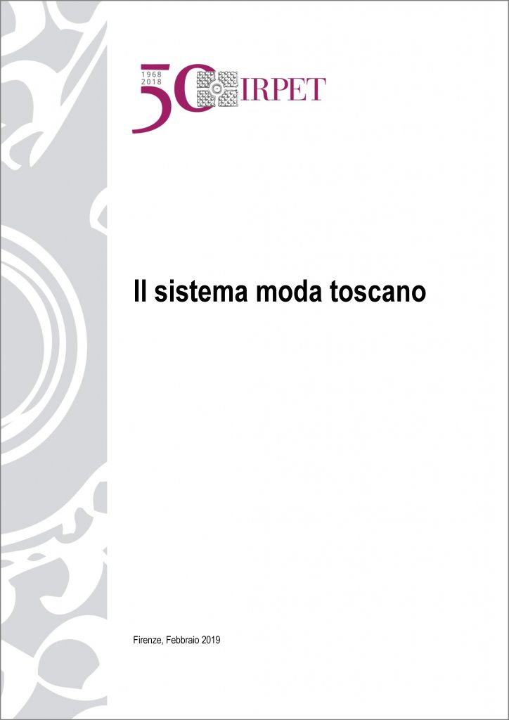 cover Il sistema moda toscano IRPET 02.2019