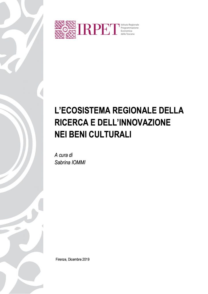 Ecosistema regionale ricerca e innovazione beni culturali 30.12.2019