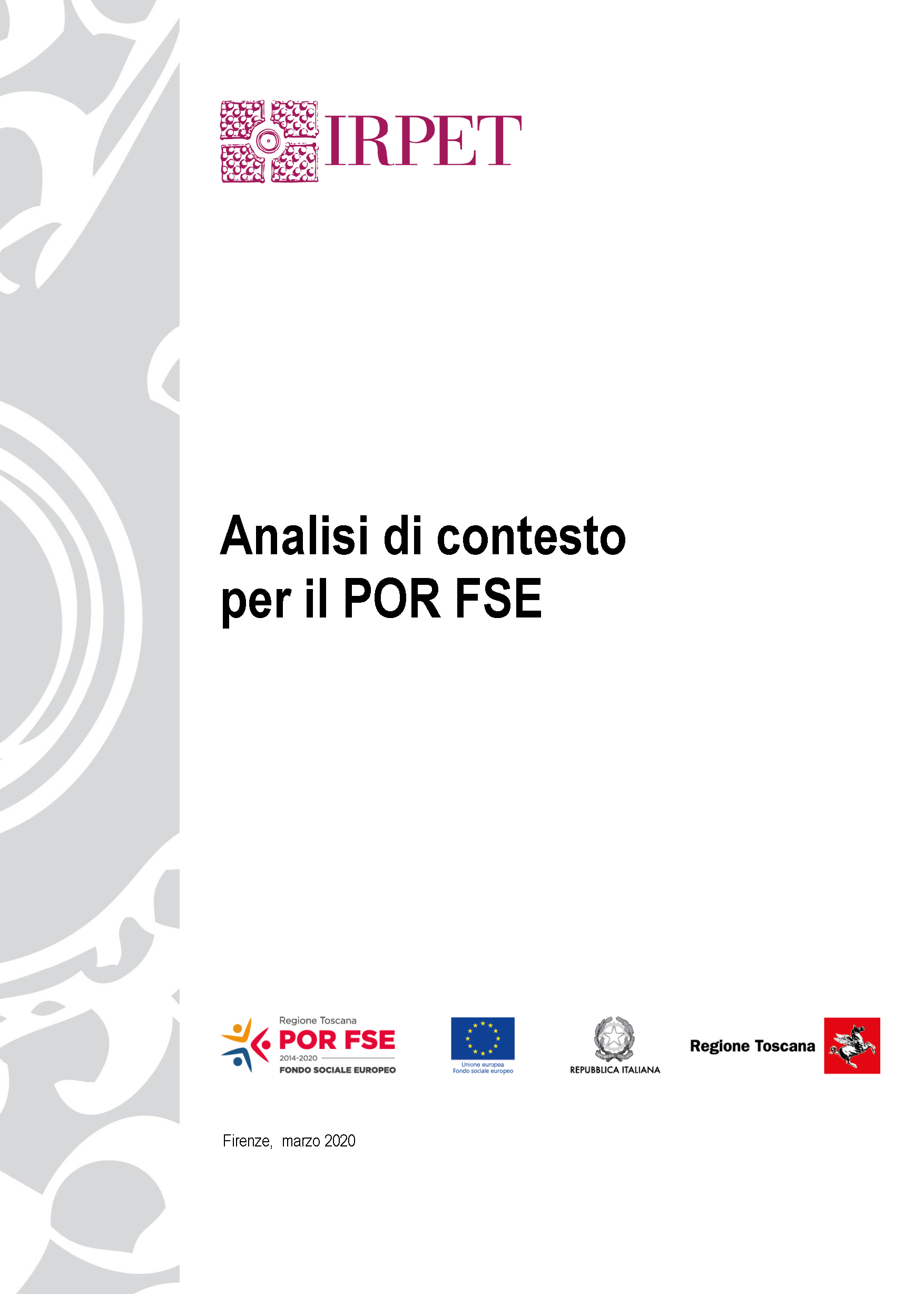 Analisi di contesto per il Por FSE 09.04.2020