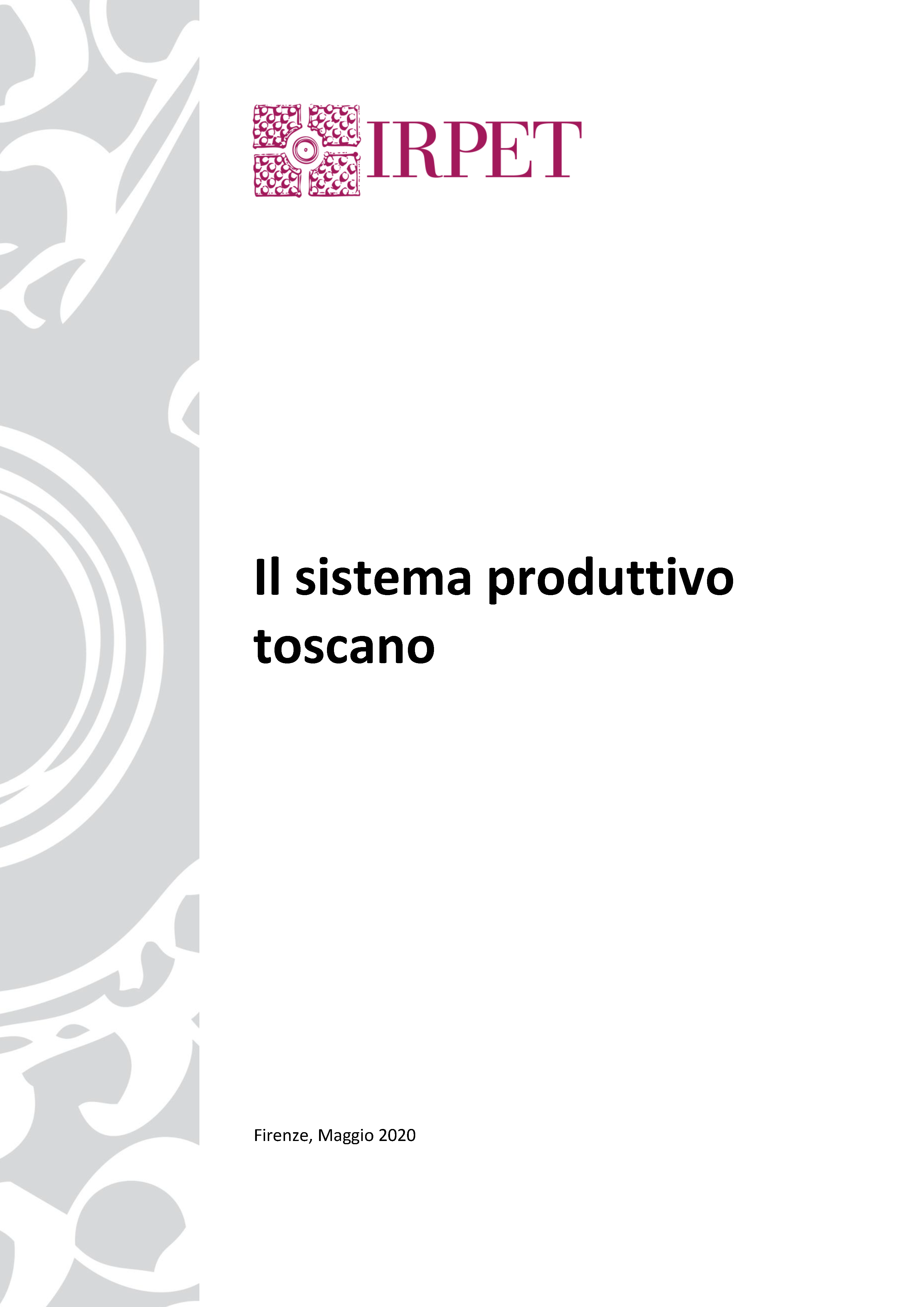 cover Il sistema produttivo toscano