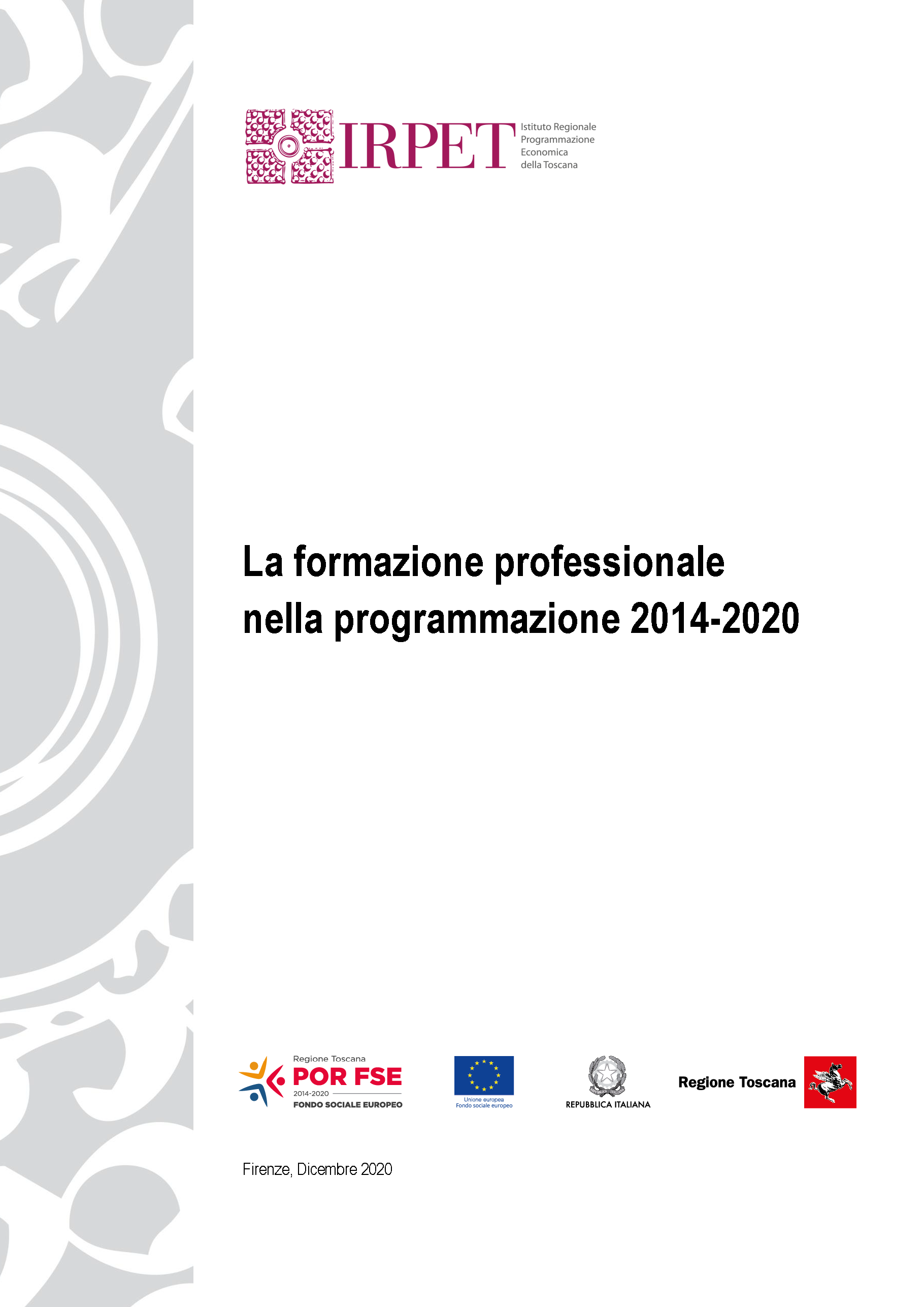 cover LA FORMAZIONE PROFESSIONALE 31.12.2020