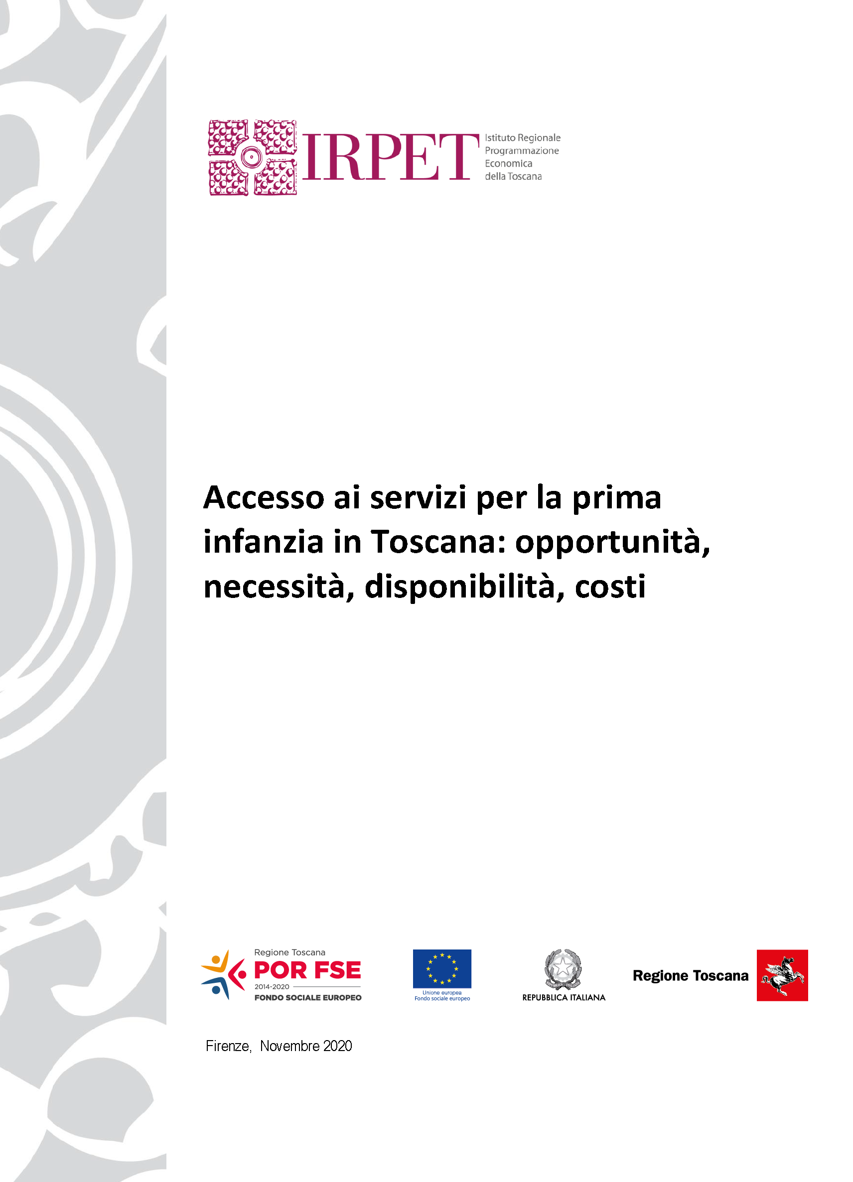 Accesso servizi prima infanzia Toscana 11.2020