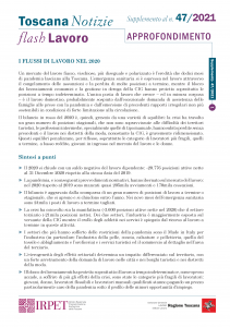 Flash Lavoro 47 2021 APPROFONDIMENTO