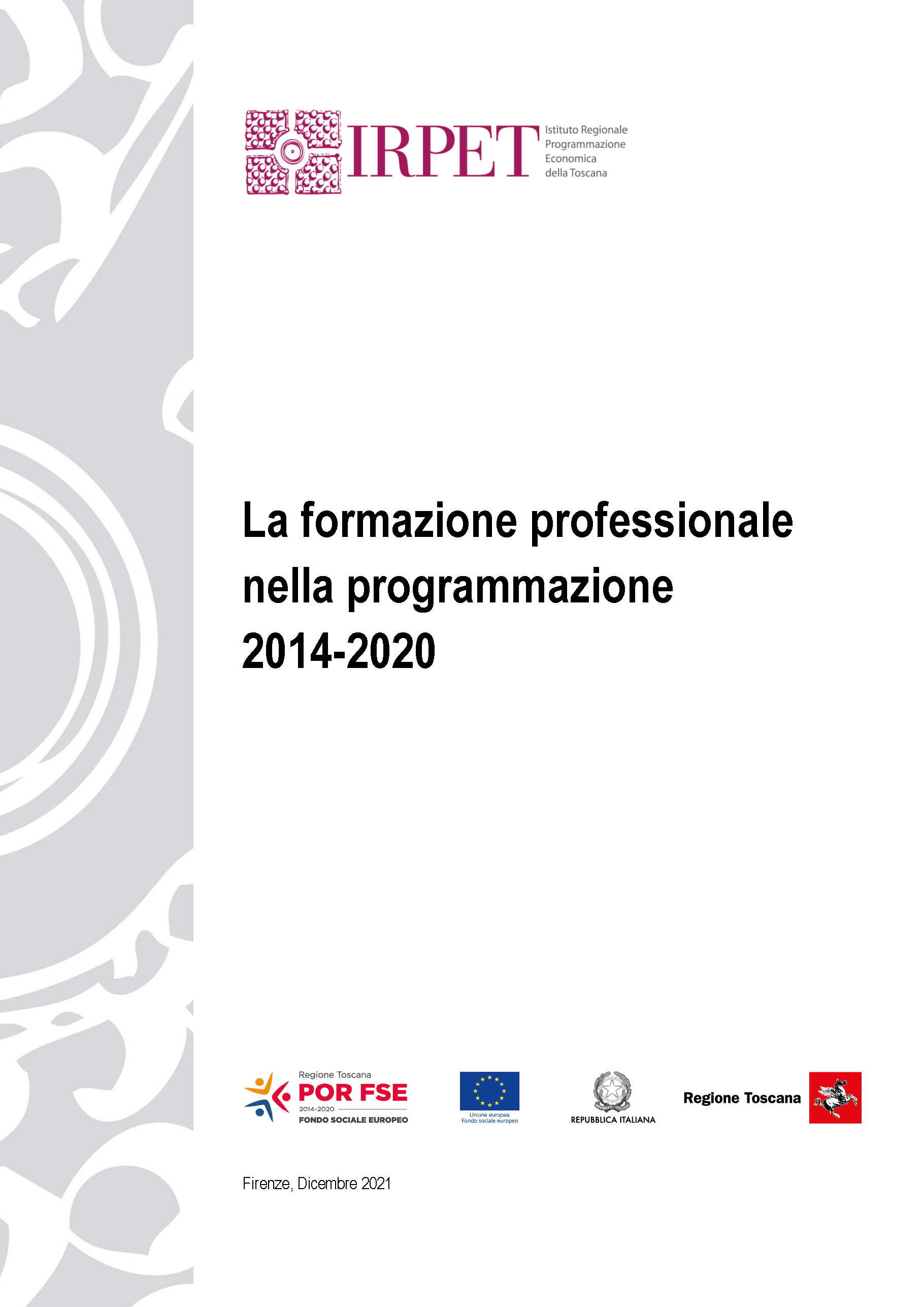 FSE LA FORMAZIONE PROFESSIONALE consegna dic2021