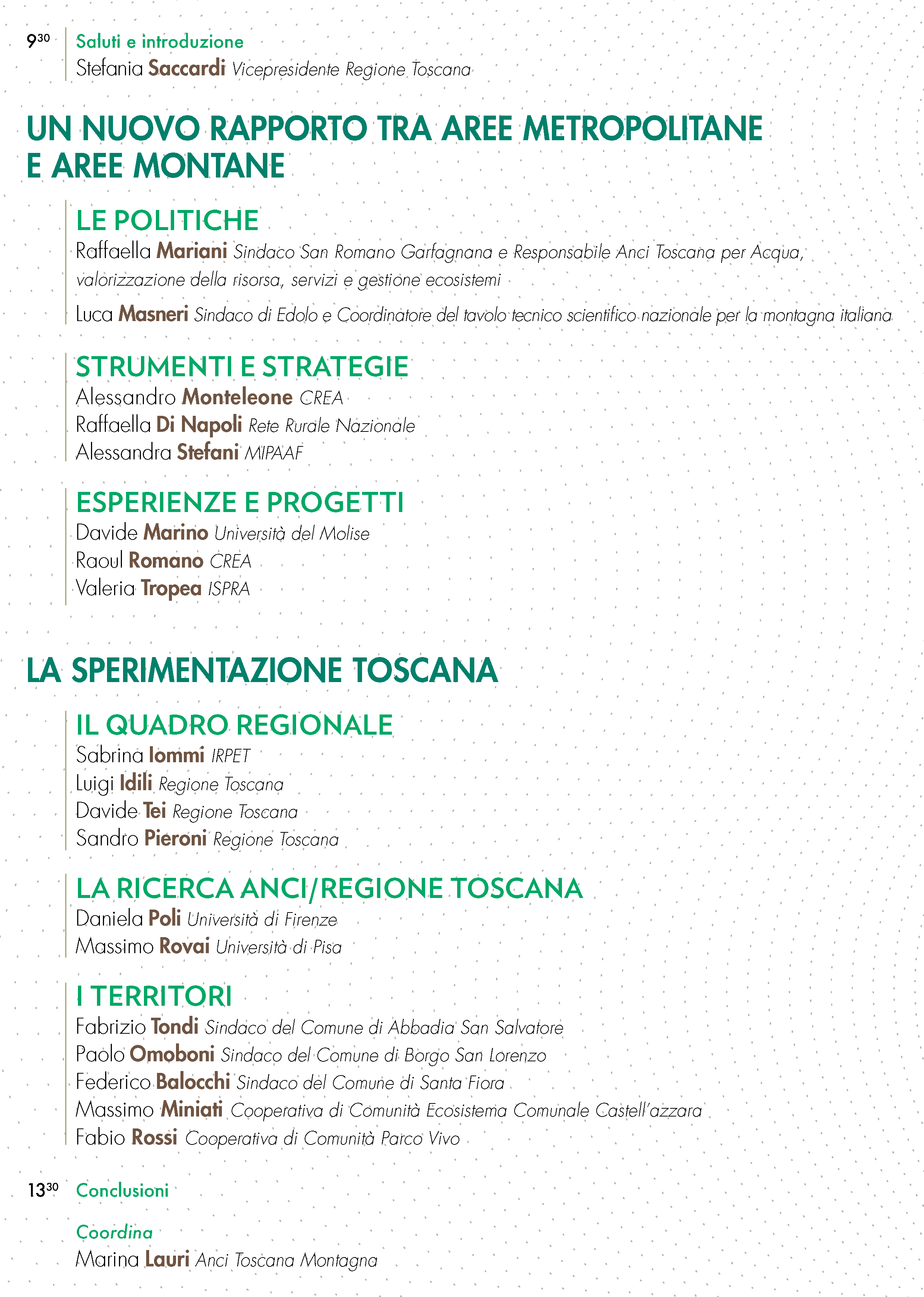 I Servizi Ecosistemici_programma