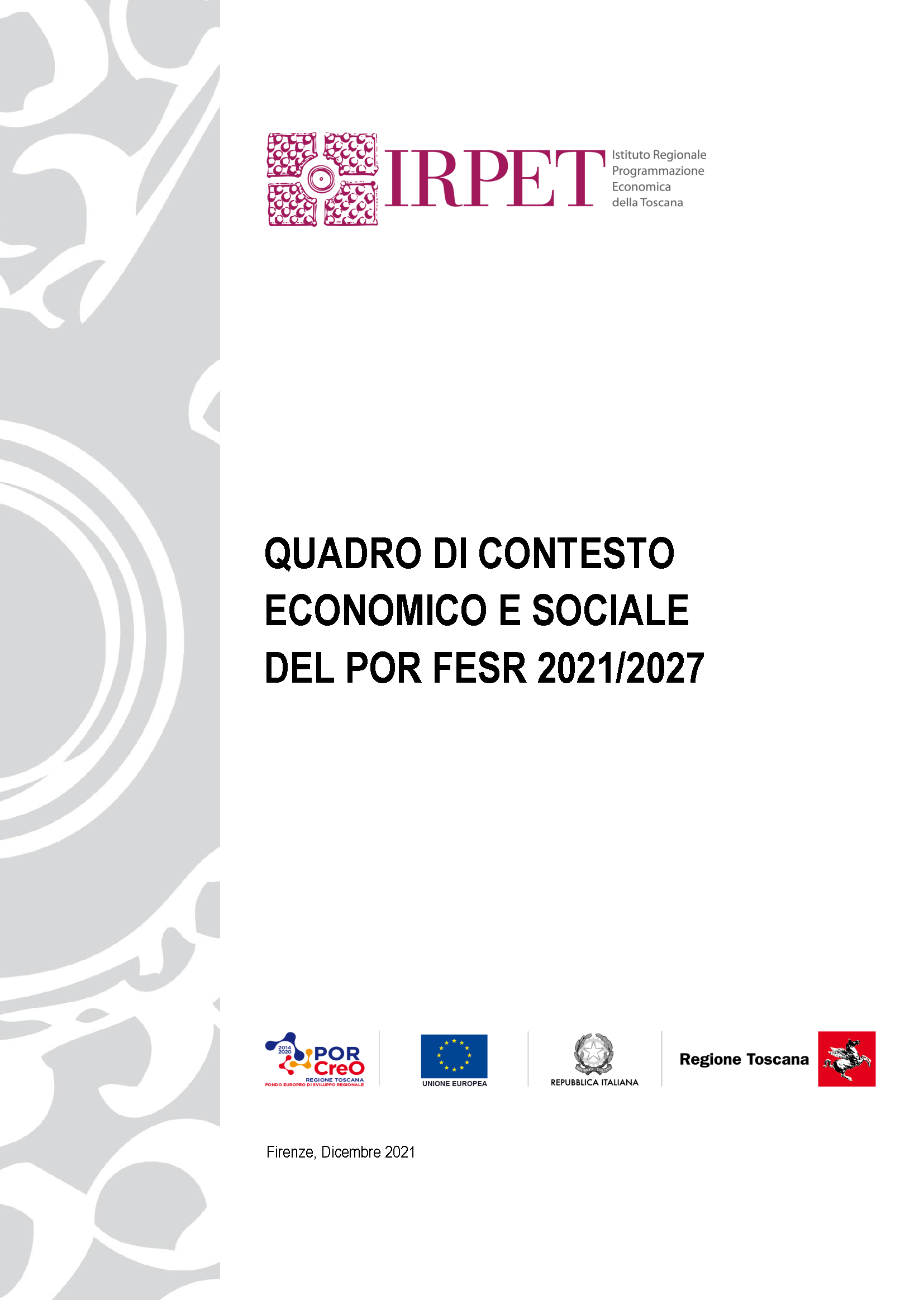 Quadro di contesto economico_sociale FESR dic2021