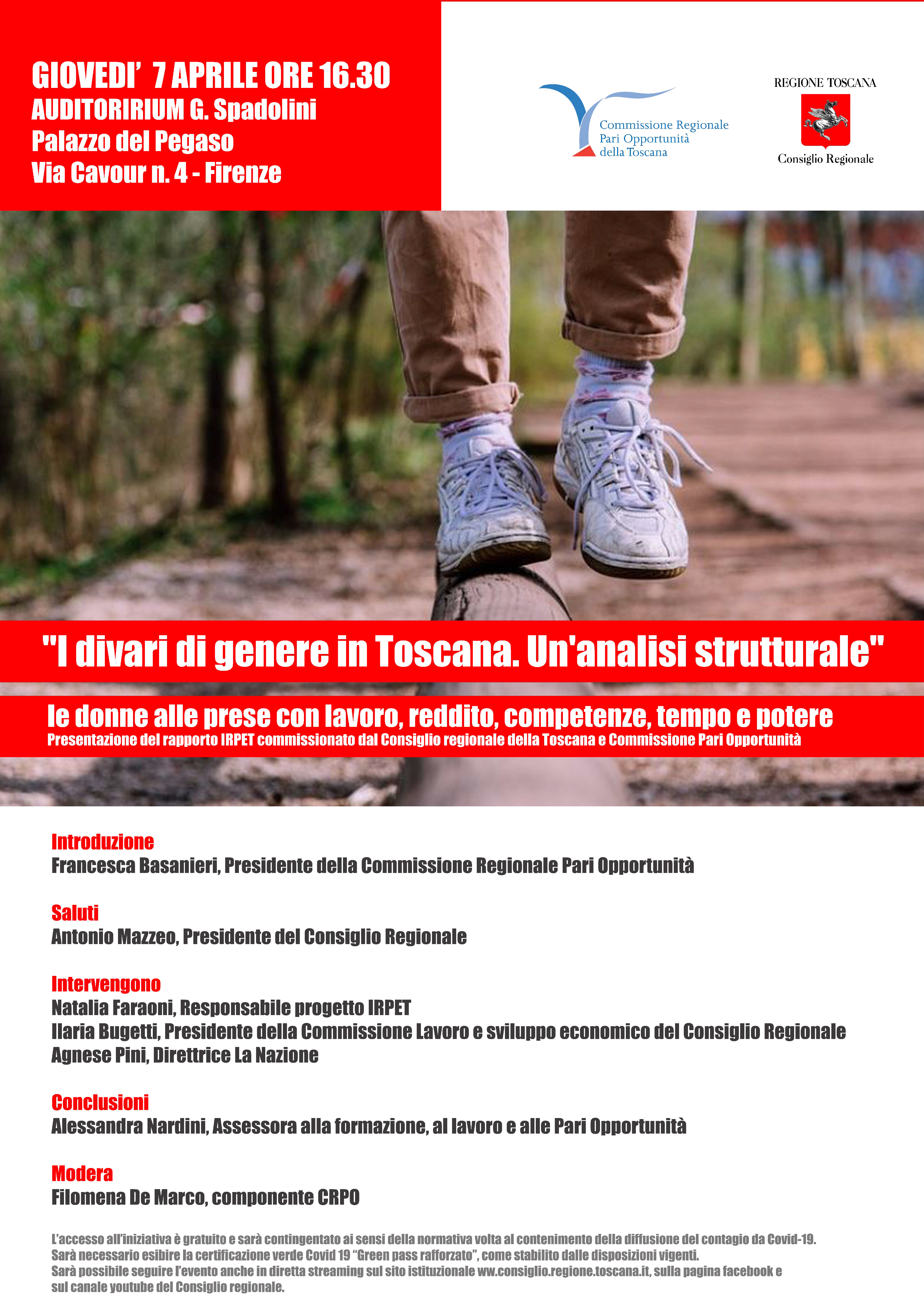 I divari di genere in toscana locandina