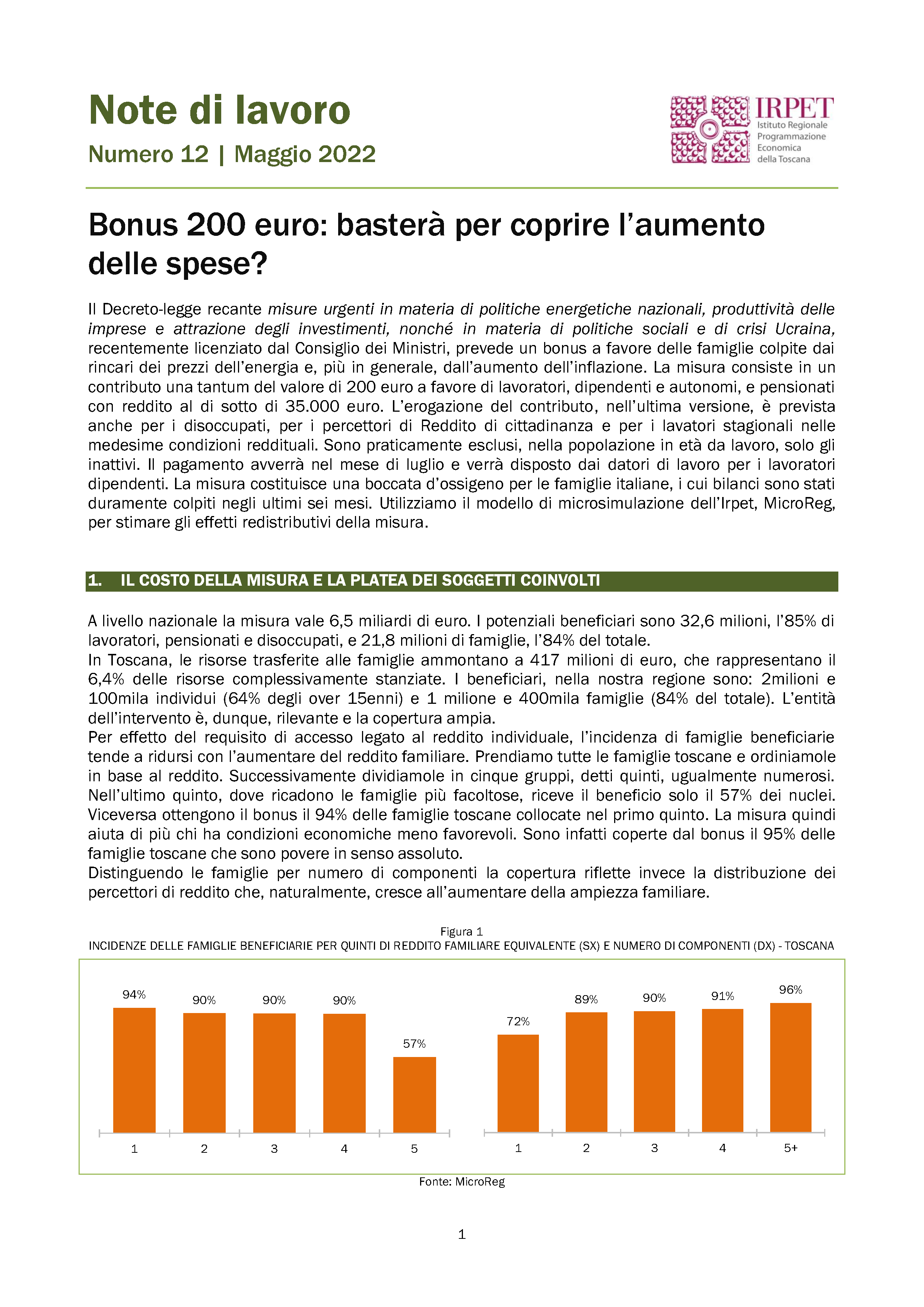 Nota di lavoro 12_2022 6 maggio