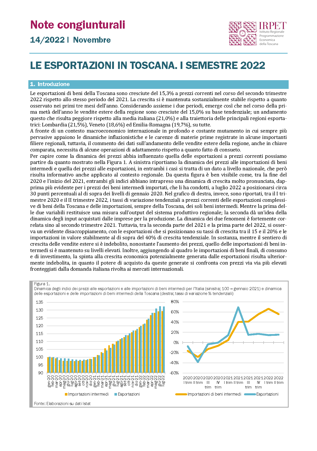 Nota congiunturale 14.2022 export