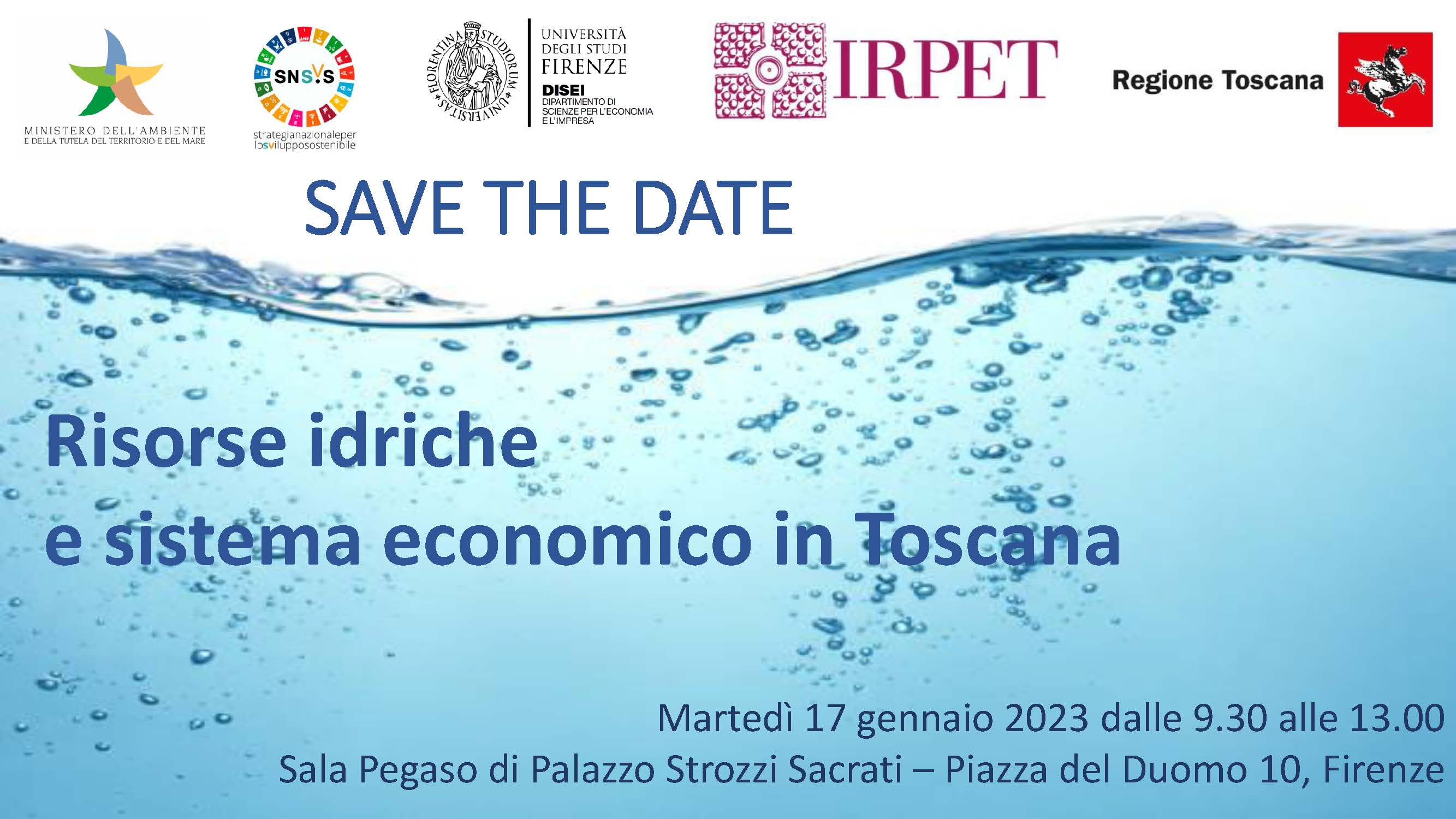 Save the Date IDROREGIO 17.01.2023