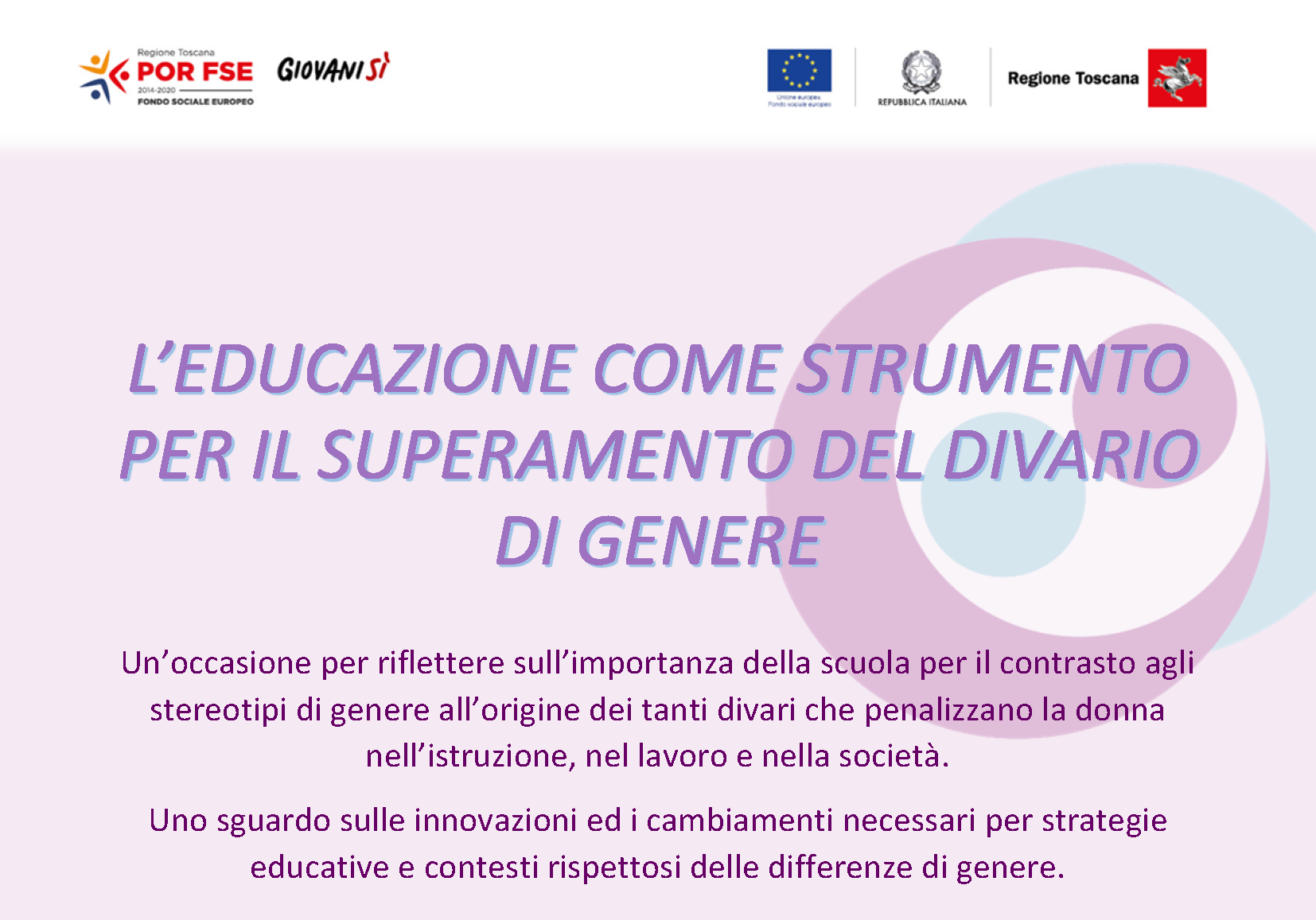 18 marzo 2021 - Educazione e lotta agli stereotipi